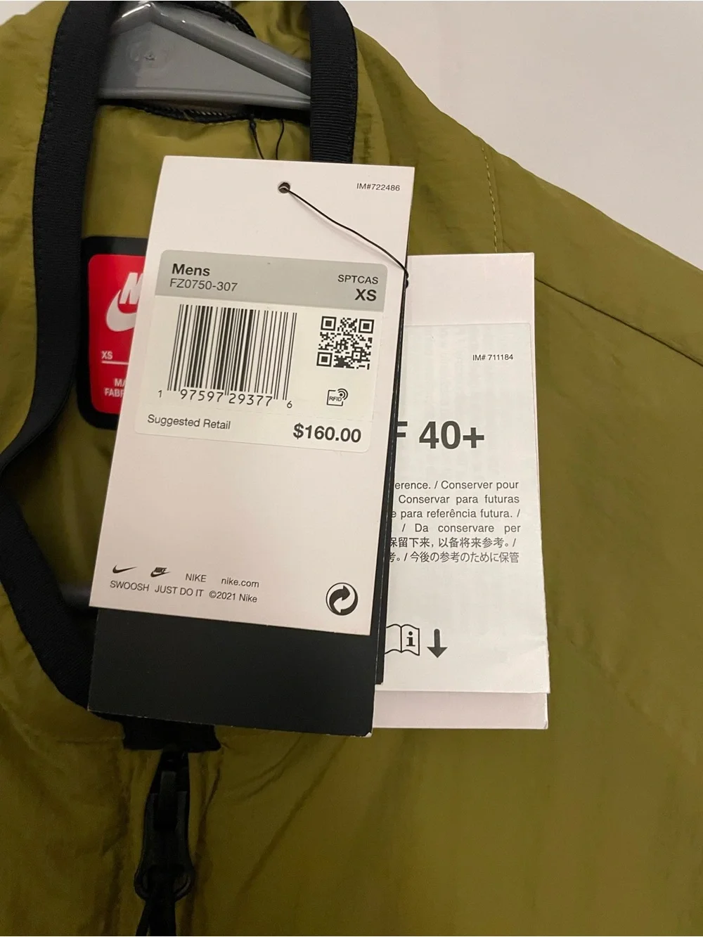 Nike Tech Woven Jacket Pacific Moss